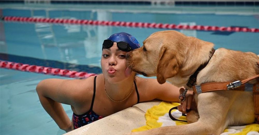 A Blind Swimmer Rediscovered Her Love For The Sport Thanks To Her Guide Dog